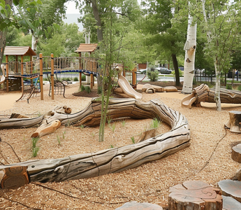 Nature-Inspired Playgrounds: Integrating Natural Elements