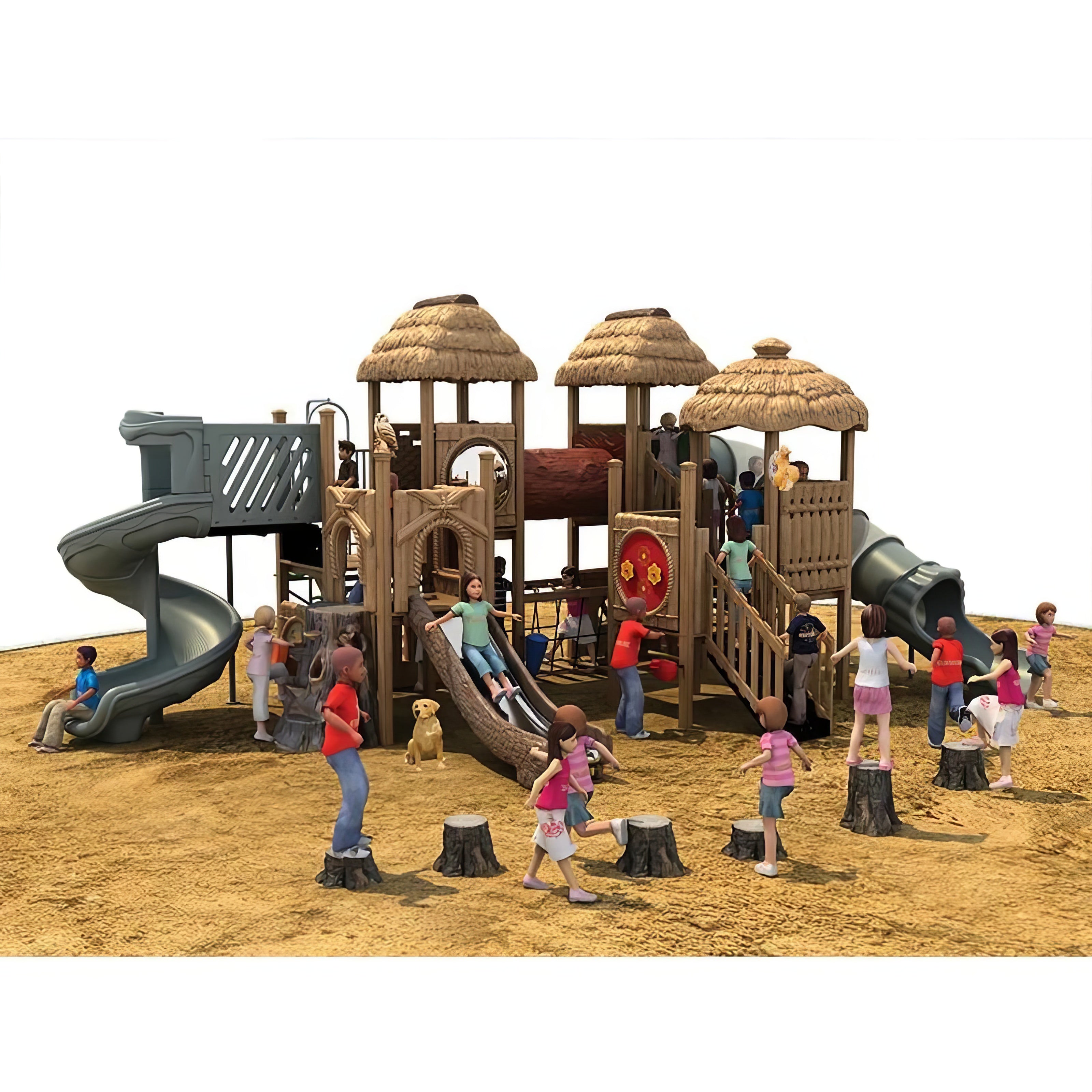 Redwood Rampart - Commercial Playground Equipment